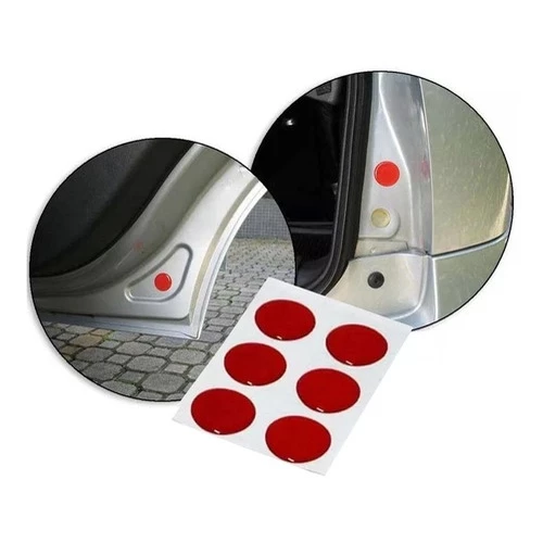 Jogo Adesivo Refletivo Seguranca 4 Portas Porta Mala Vectra