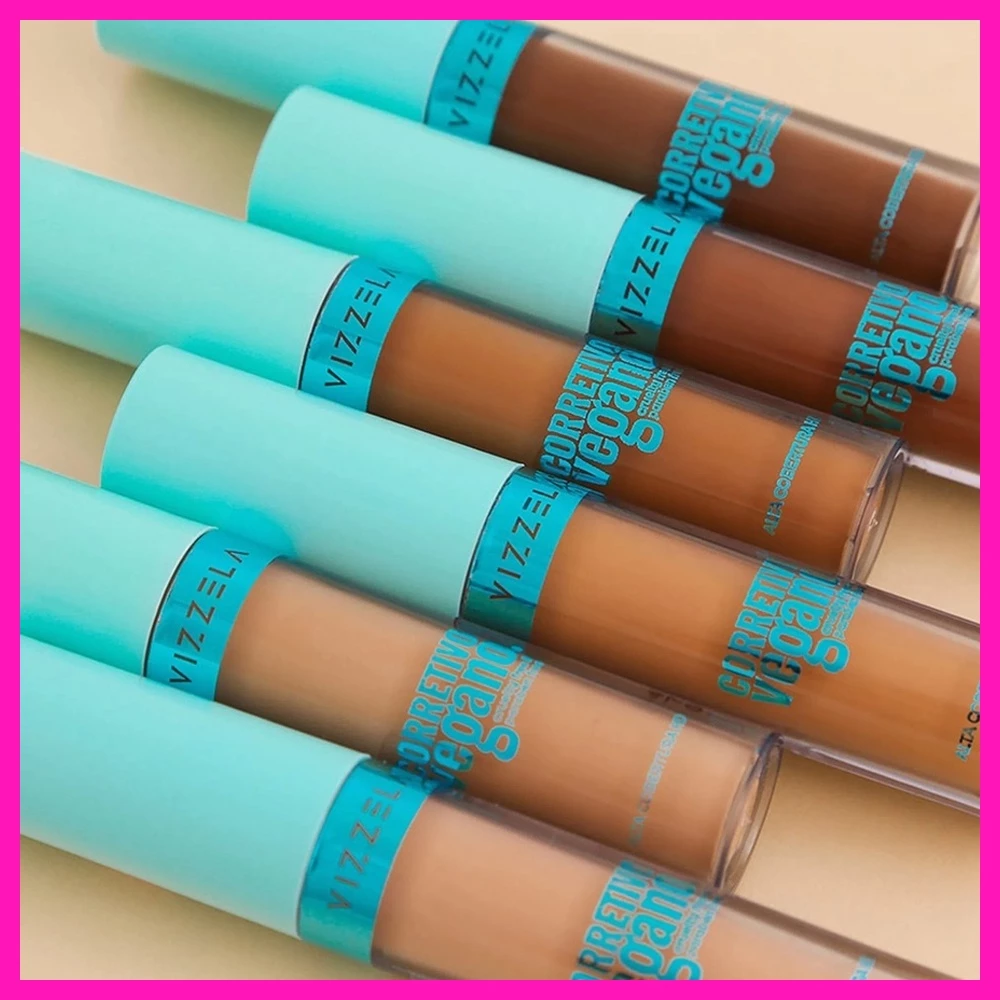 Vizzela Corretivo Líquido Matte Vegano Alta Cobertura Pincel Diferenciado