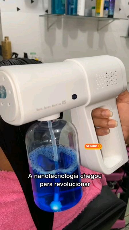 Essa máquina Nano é incrível para o tratamento dos fio do seu cabelo 😍 #maquina #nanospray #nanotecnologia