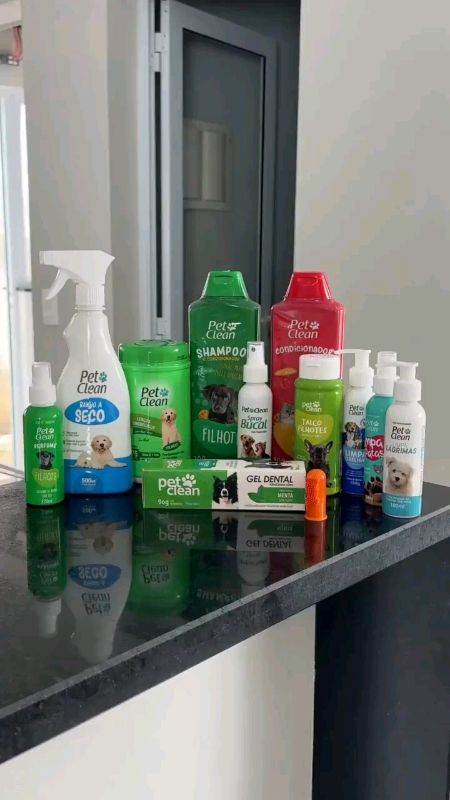 Kit Banho e Higiene Completo para Cachorro Cães e Gato Macho Cuidados com o Pelo e Saúde Bucal - Pet Clean #KITHIGIENEPET #pet #banhopet#cachorro