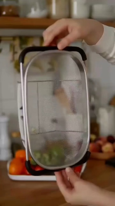 Já garante esse lindo escorredor retrátil que te traz praticidade!! #louça #casa #escorredor #frutas