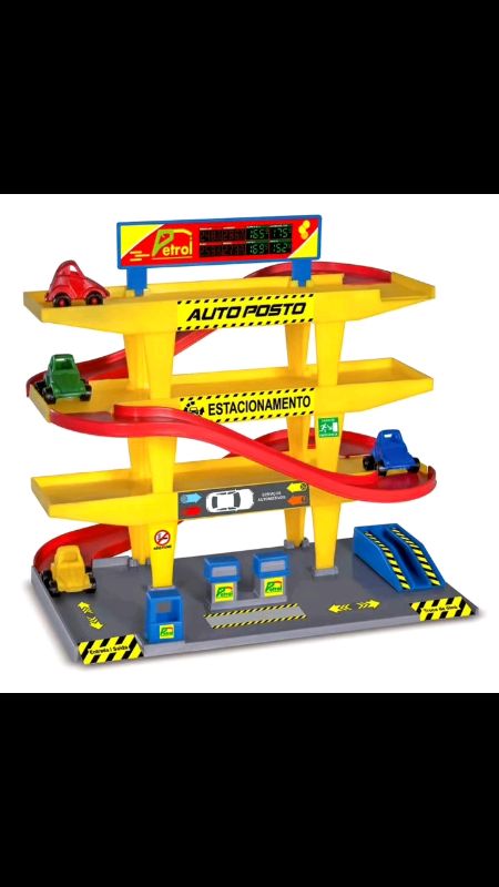 Pista Auto Posto Infantil Com 2 Carrinhos Nig Brinquedos #pistacarroinfantil #brinquedos #kids