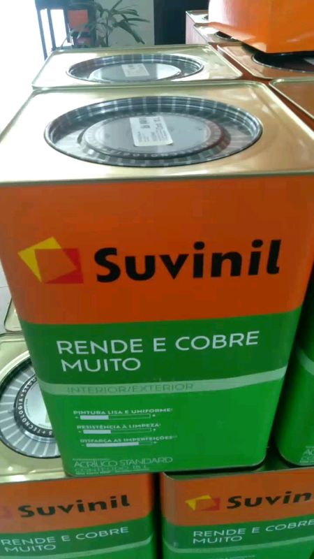 Suvinil Rende e Cobre Muíto 18 litros#suvinil #tintassuvinil #suvinilrcm #rendeecobremuito #tinta #tintasuvinil