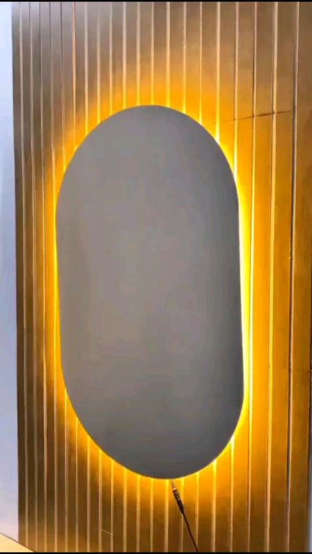 O #espelhoorganico é a maior #tendencia da #shopee! #espelho #organico #led #decor #decoracao #viral #oval  #casa #reforma #quarto #sala #banheiro