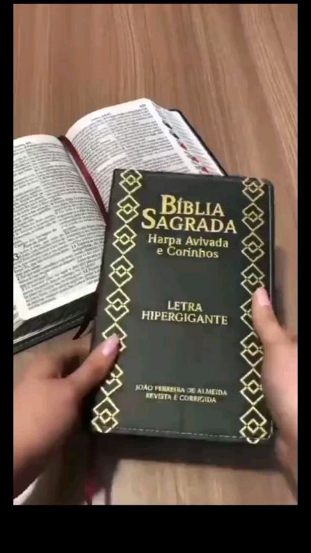 #biblia sagrada letras gigante luxo popular