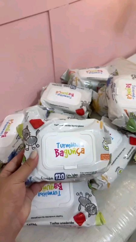 Kit de Pacotes Toalhas Umedecidas TURMINHA DA BAGUNÇA