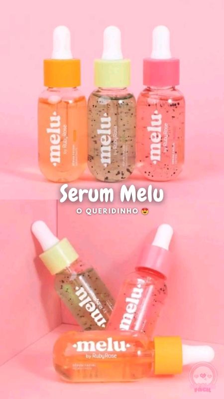seruns faciais da melu #serum #serumfacial #serummelu #melu #maquiagem