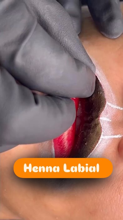 Henna Labial Makiaj #henna #hennalabial #make #shopeevideos #beleza