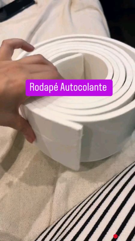 Rodapé Sobrepor Autocolante de EVA #rodape #decoracao