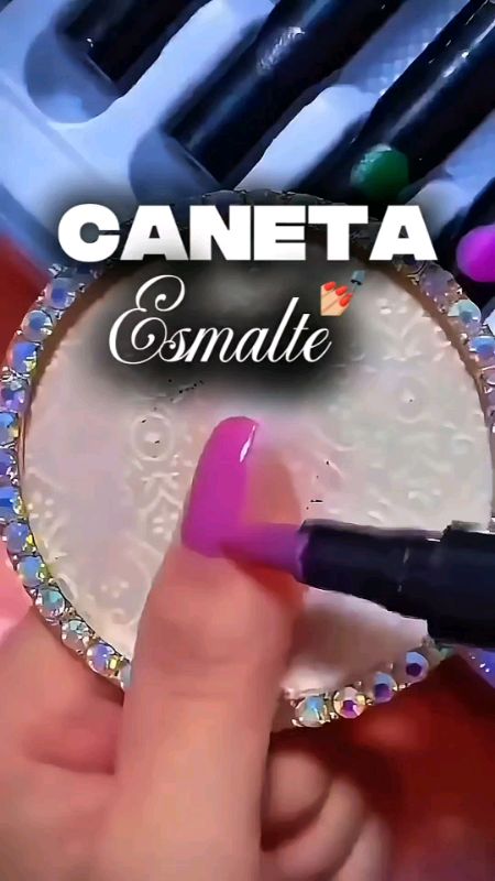 Caneta esmaltadora várias cores para unhas das mãos e dos pés#  #caneta #unhas #esmalte #manicure
