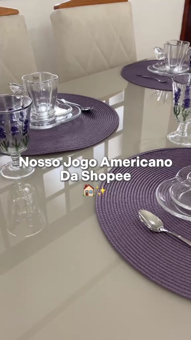 Kit jogo americano sousplat #jogoamericano #sousplat #cozinha #jantar #donadecasa #achadinhos #viral #fy #viraliza #compras #elegante #kit