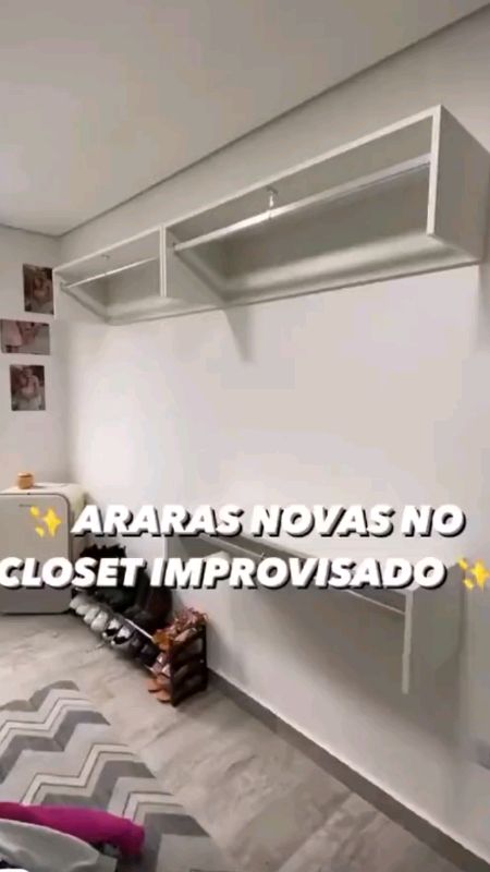cabideiro de parede para roupas #cabideiro