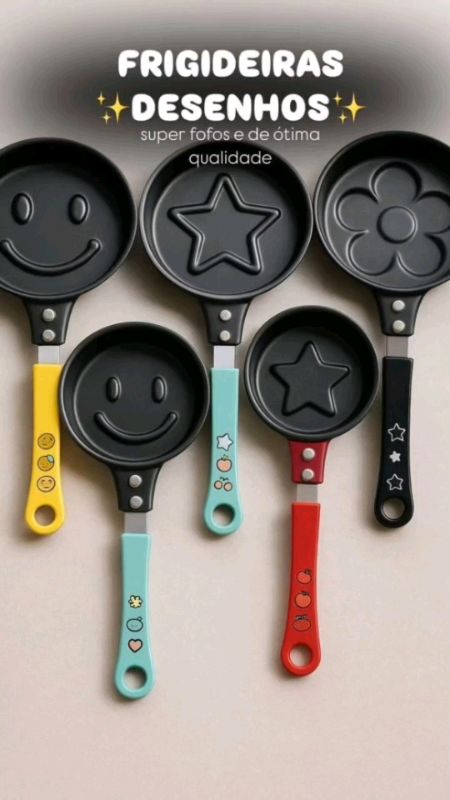 Cozinhe com diversão e segurança! #frigideiradedesenhos #frigideira