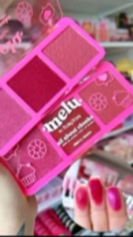Blush Melu 💗Perfect💗 #triodeblush #blushmelu #3em1 #make #mquiagem #melu #rimelmelu #blushrosa #paty #blushpaty