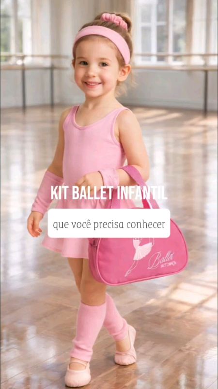 Kit Ballet Feminino Rosa 7 Peças #fantasiabailarinainfantil #bailarina #fyp #viral #acheinashopee