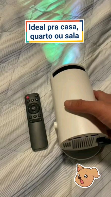 Projetor 4K HD até 150” com Wi-Fi para filmes e vídeos em casa #projetor  #cinemaemcasa #telagrande #wifi  #entretenimento #HomeMovie #0202
