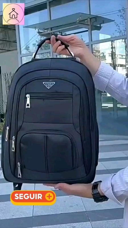 Mochila Viagem Executiva Luxo: reforço e estilo pra todo dia. #mochilaviagem #executiva #reforçada #estilo #AchadinhoShopee