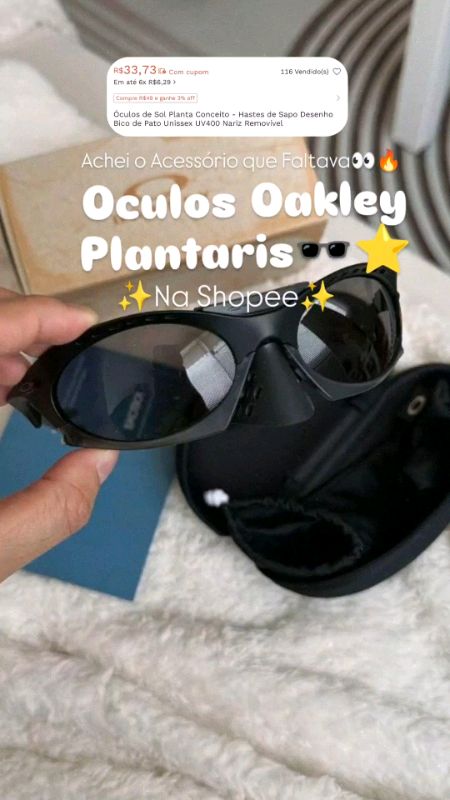 Óculos de Sol Plantaris Oakley Travis Scoot #oculos #OCULOSPLANTARIS #oculosdesol #viral #Promo #oferta #fy