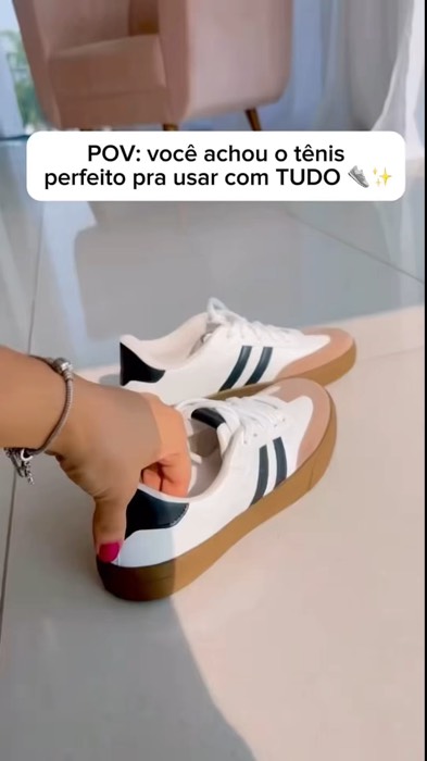 Tênis casual feminino e masculino