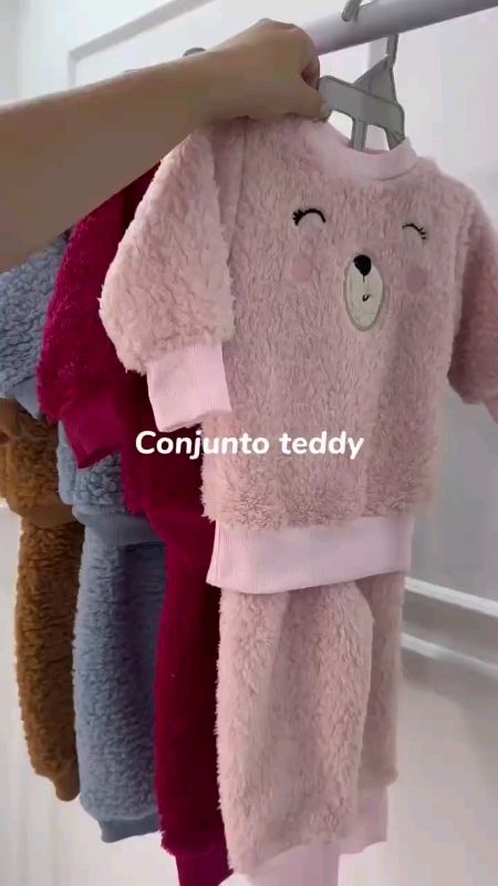 Conjunto peluciado infantil #conjuntoinverno#conjuntoinfantil#acheinashopee