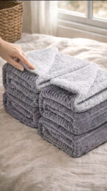 Essencial para os dias frios! Esse cobertor é super volumoso, confortável e muito macio. Aconchego garantido! Link na bio. ❄️☁️#coberta #frio #manta