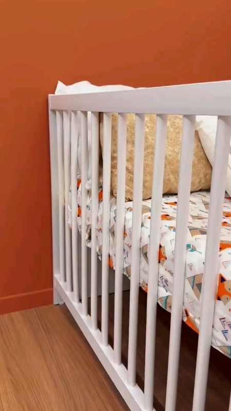 #Berço #Cômoda #para #Colchão #60 x #130 #cm #Multimóveis #Meu #Bebê #FG2870 #Branco