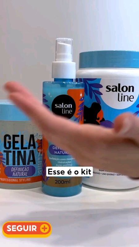 Kit para pentear da salon line ,seus cabelos cacheados e lindos #cabelo #salonline #cachos
