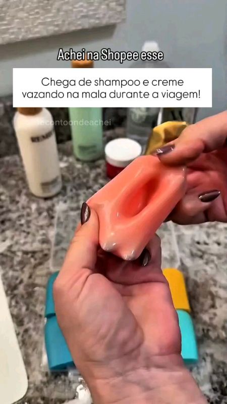 lacre de silicone para shampoo #lacre #silicone #lacreembalagem #viagem #viajar #lacrecosmesticos #veda #vedaembalagem #vedaembalagens