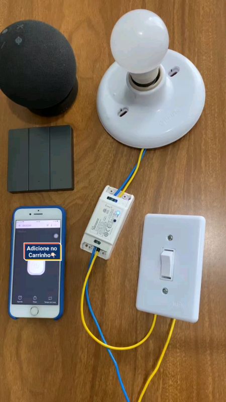 Adicione no carrinho👆🏻 Interruptor inteligente Basic R2 #BasicR2 #CasaInteligente #AutomacaoResidencial #shopee #viral #promo
