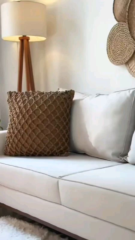 Capa de Almofada Tricot Grossa 45x45 – Super Macia, Decorativa, Premium e Várias Cores. #casa #decoracao