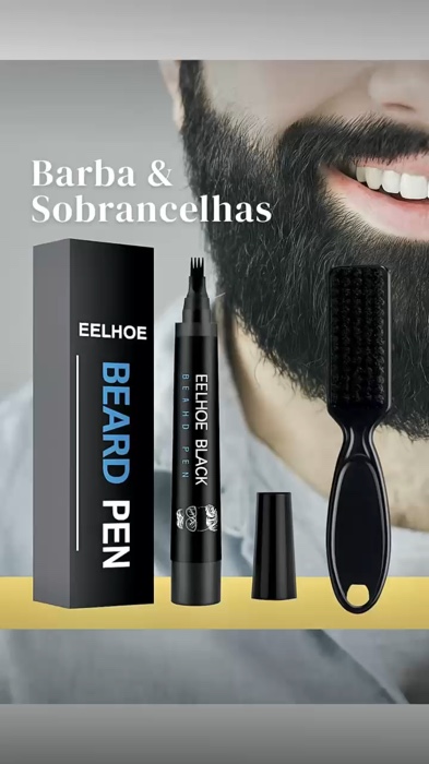 ￼Caneta de Enchimento de Barba à Prova D'água. Para Barbas, Cabelos e Sobrancelhas. #preenchedordebarba #canetapreenchedora #falhas #sobrancelhas #sho