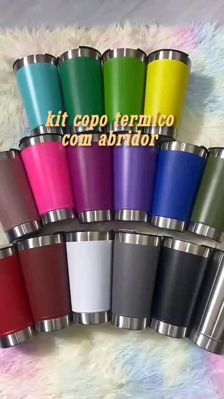 #copotermico #kitcopotermico #copocomabridor #473ml #gelado #quente #copogrande #copodeinox #CopoParaPresente #presentedenatal