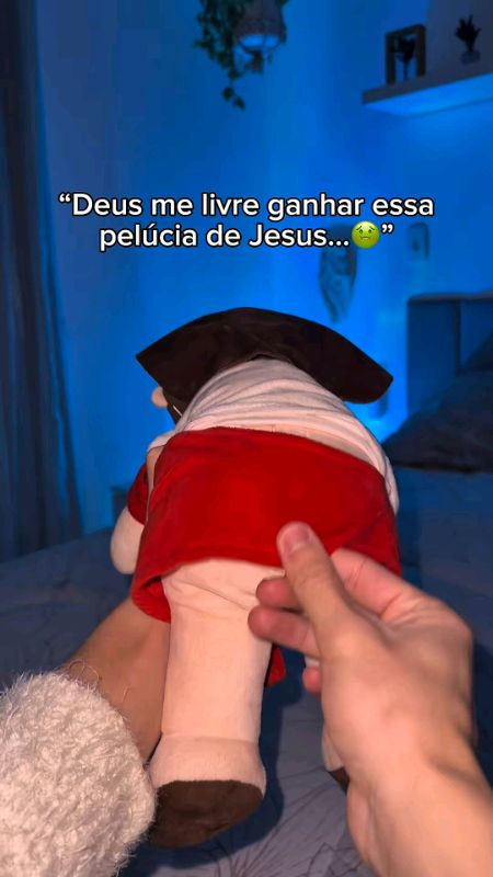 Pelúcia de Jesus que respira #ansiedade #jesus #dormir #SONO