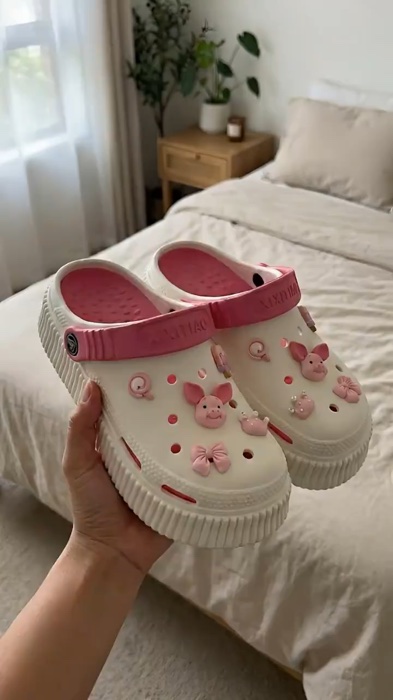 ￼Sandália Chinelo Babuche Feminino com Acessórios Removíveis#promo #shopee #achados #viral