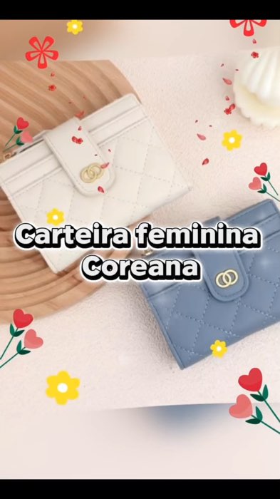 Carteira Feminina #carteirafeminina #carteiracoreana #carteira #fy
