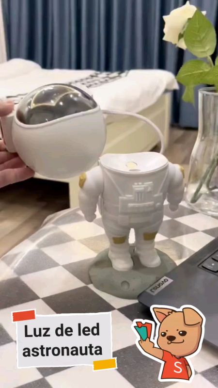 Luz de lede Astronauta 🥰 #viraliza #luzdeled #luz #led #umluxo