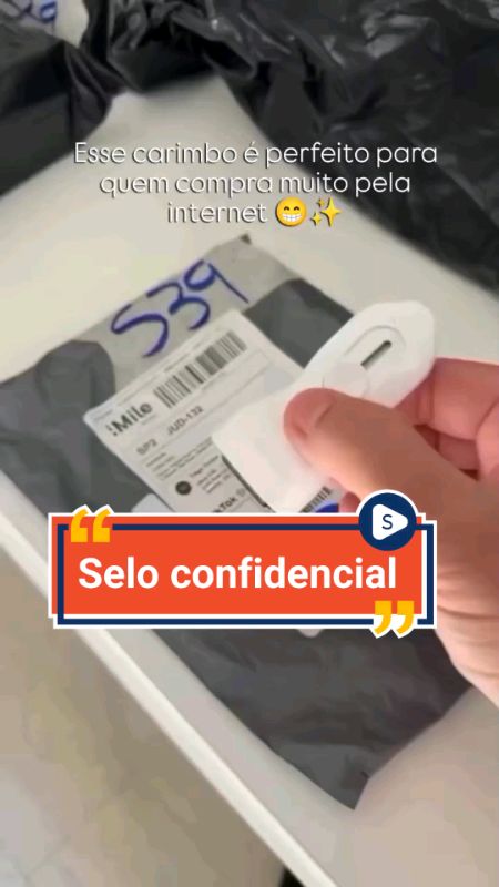 Clica na sacolinha laranja e compre agora 😍💕#selo #carimbo
