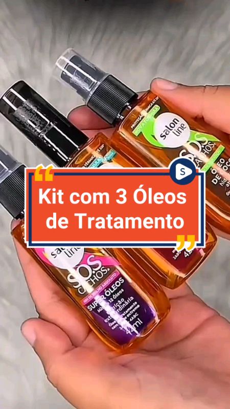 clique agora e garanta já o seu ✔️🔍 kit com 3 óleos de tratamento ! #Kitcom3Óleos#TratamentoCoco#SuperÓleos#Multibenefícios#cabelo#hidrataçao#