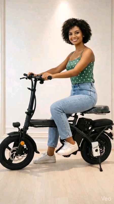 bicicleta elétrica dobrável 🛍️ Gostou? O link aparece no vídeo(vídeo ia)#verão #uten #shopeebrasil #promoção #2026 #bicicletaeletrica  #bicicleta