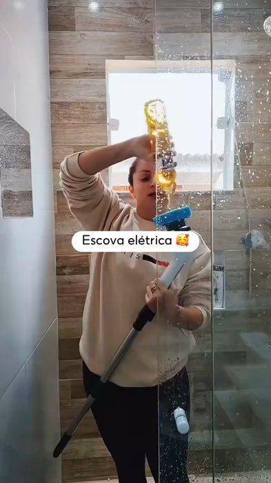 Escova 9 em 1 elétrica recarregável 🥰 #escovaelétricamultifuncional #EscovaElétrica #EscovaDeLimpezaElétrica