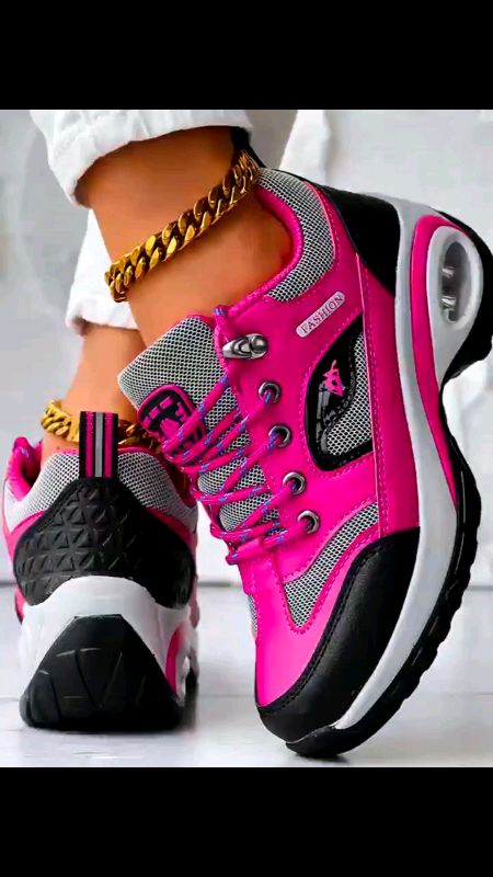 Mulheres Tênis De Caminhada Antiderrapante Sola Grossa Leve Corrida Aumento De Altura 4cm/6cm #passeio#escola#achadinho