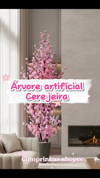 Árvore artificial cerejeira #arvoreartificial #cerejeira #planta #decoracao