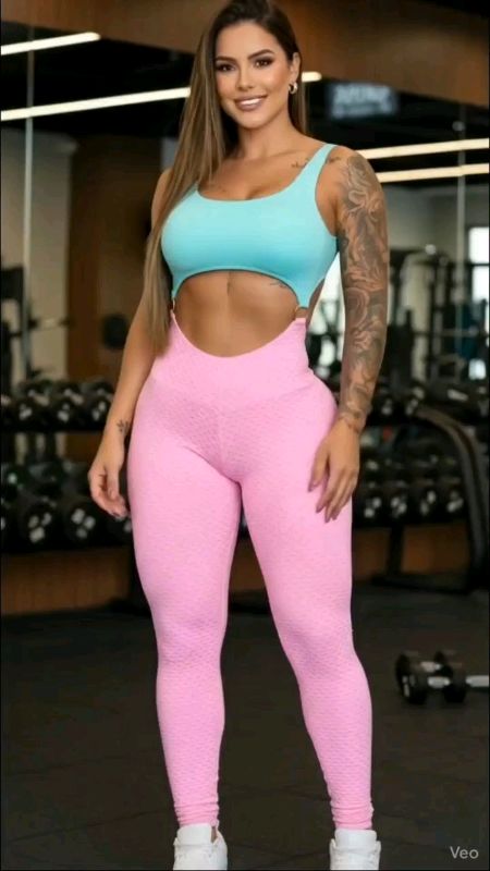 Macacão Longo Feminino Fitness roupa de Academia Decote Bojo argola lateral moda blogueira #macacão #MacacãoFitness #MACACÃOFEMININO #modafitness