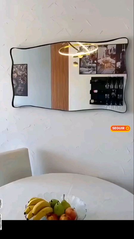Espelho De Parede Orgânico Decorativo 60x110cm #espelhoorgânico #espelhoelegante #achadinhos