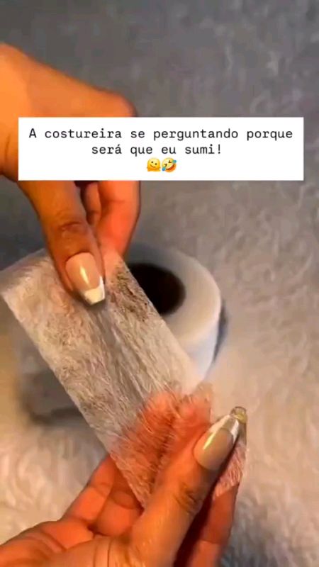 Bainha mágica fita de costura fazer barra.