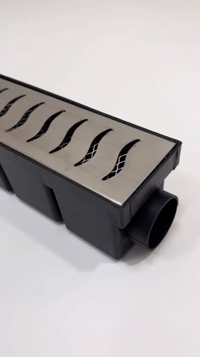 Ralo Banheiro Linear Sifonado 6x50 Invisível. #banheiro #ralo #sifonado  #oculto #invisivel