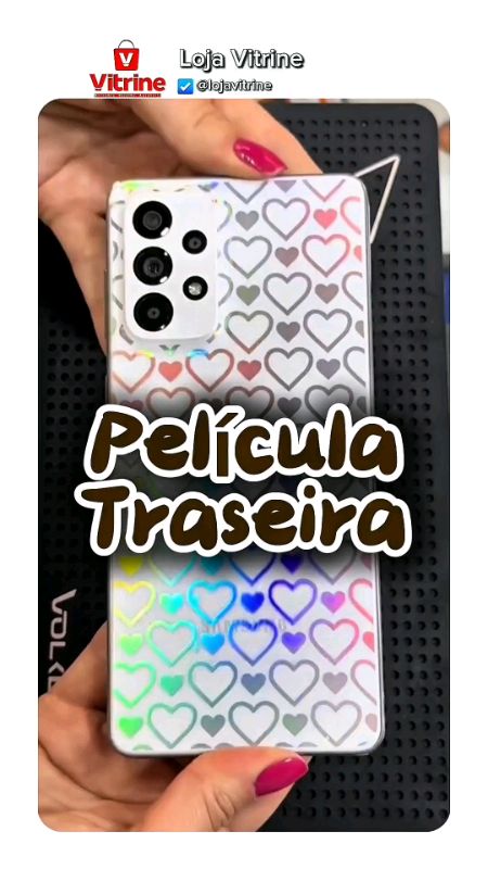 Pelicula traseira para celular. #skintraseira #peliculadecelular #peliculadevidro #peliculatraseira #iPhone #android