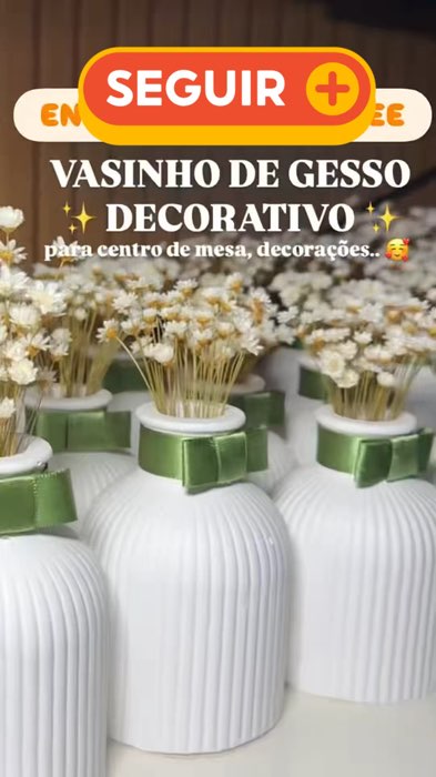 #kitvaso #vasodegesso #vasodecorativo #decoração #decoraçãodefesta #decoraçãodemesa #promoção #promo #viral
