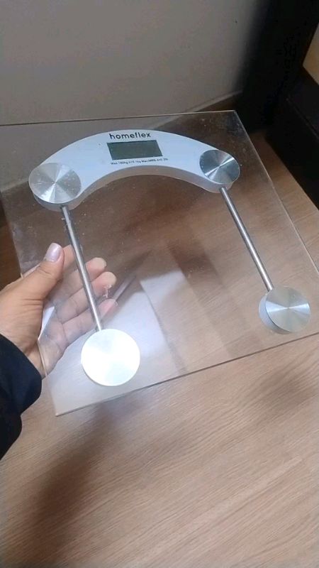 Balança Corporal Transparente Quadrada Digital Até 180kg Com Vidro Temperado Premium. #balanca #shopee