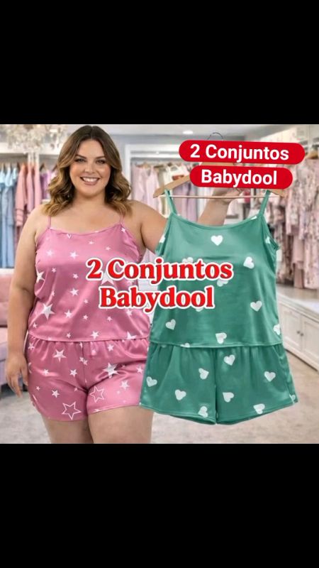 Compre aqui 👇#ia #babydo #babydool #babydoolplussize #pijamaplussize